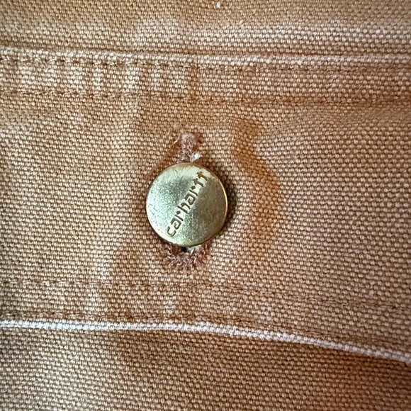 Carhartt Tan Jacket with Brown Corduroy Collar - Picture 7 of 8